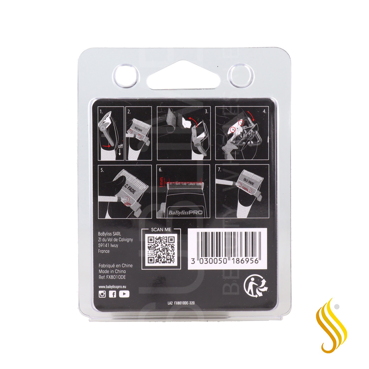 Babyliss Clipper Fade Blade Dlc Noir