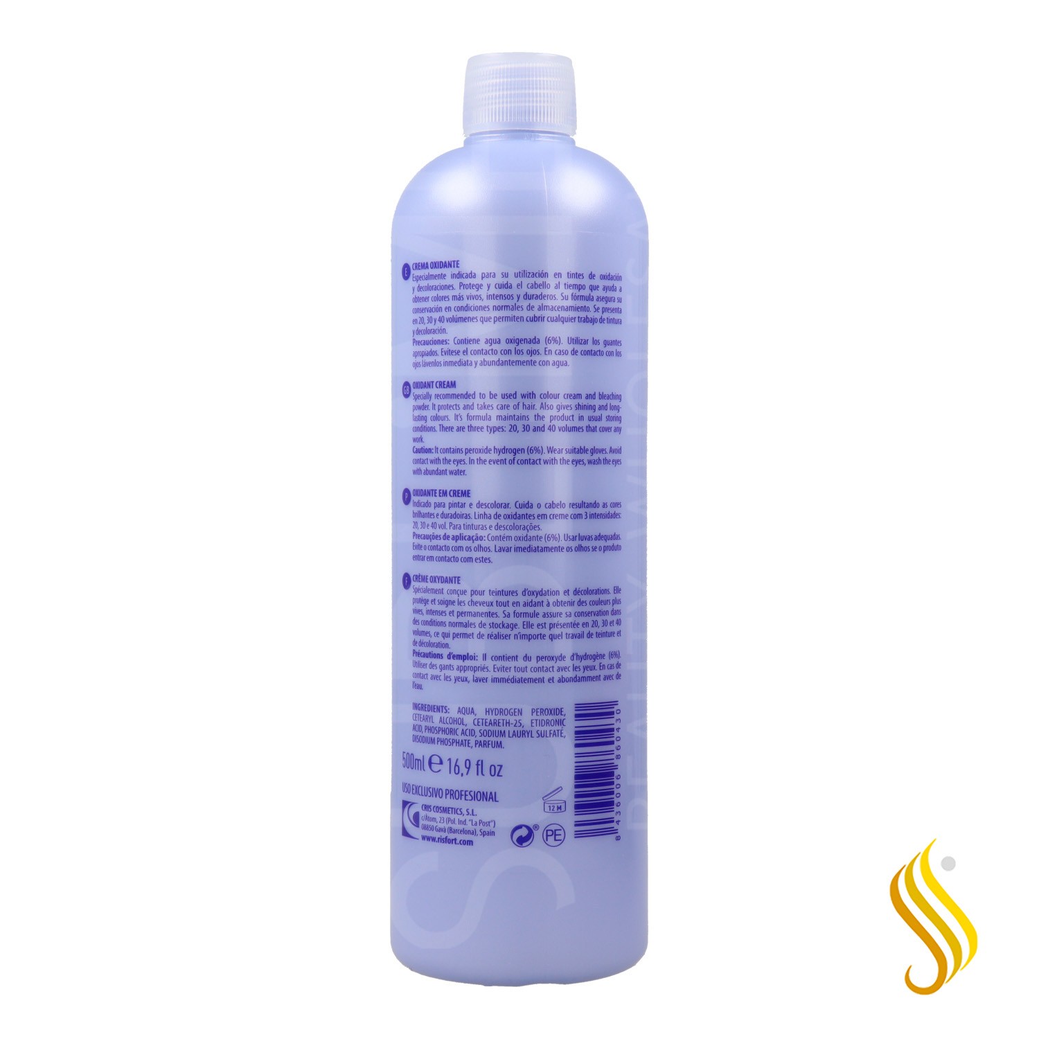 Risfort Creme Oxidante 20 Vol 500 ml