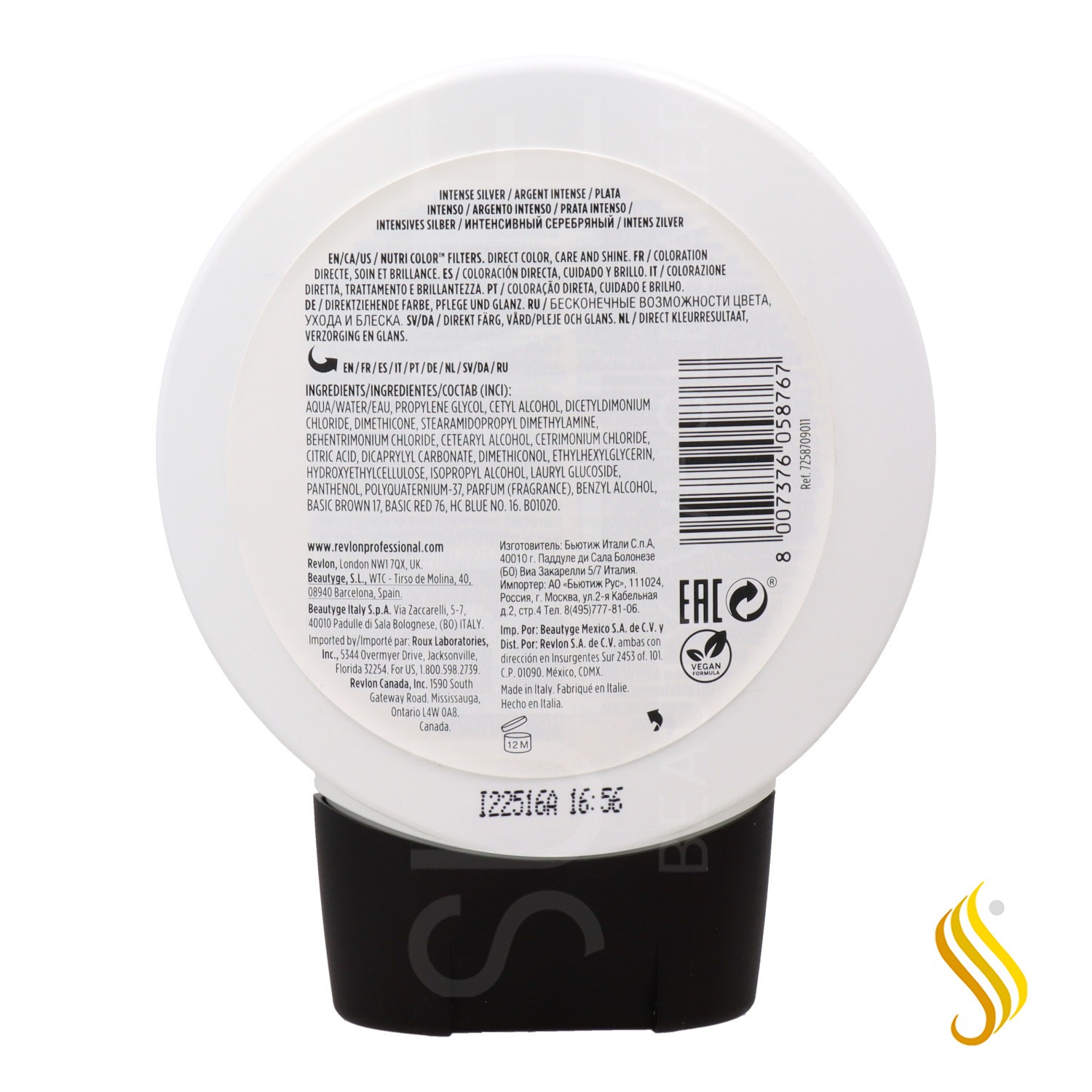 Revlon Nutri Color 1011 Prata Intensa 240 ml