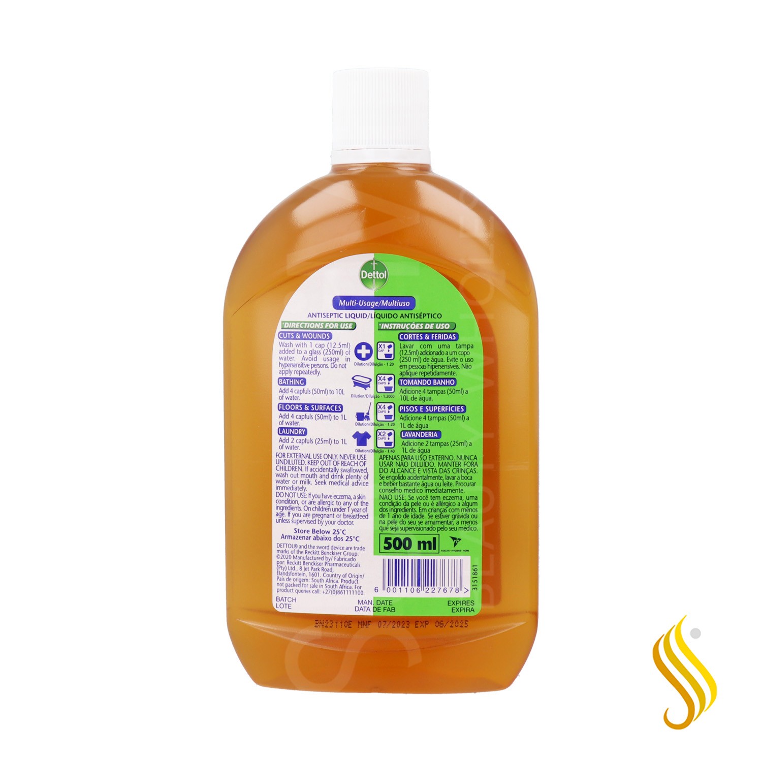 Liquide antiseptique Dettol 500 ml