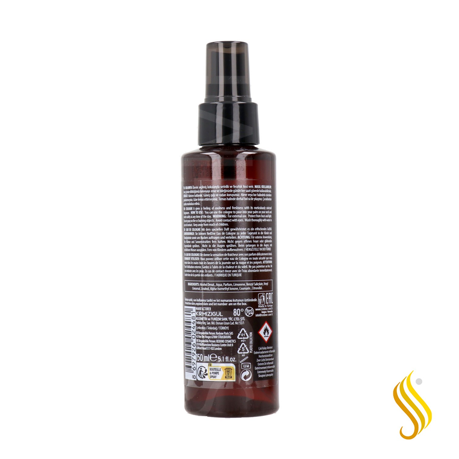 Red One Colônia Spray Âmbar 150 ml