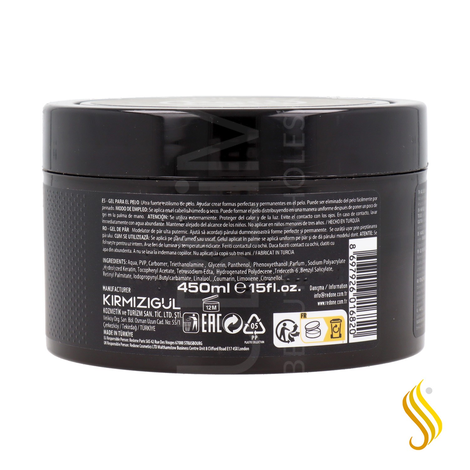 Red One Gel Coiffant Kératine 450 ml