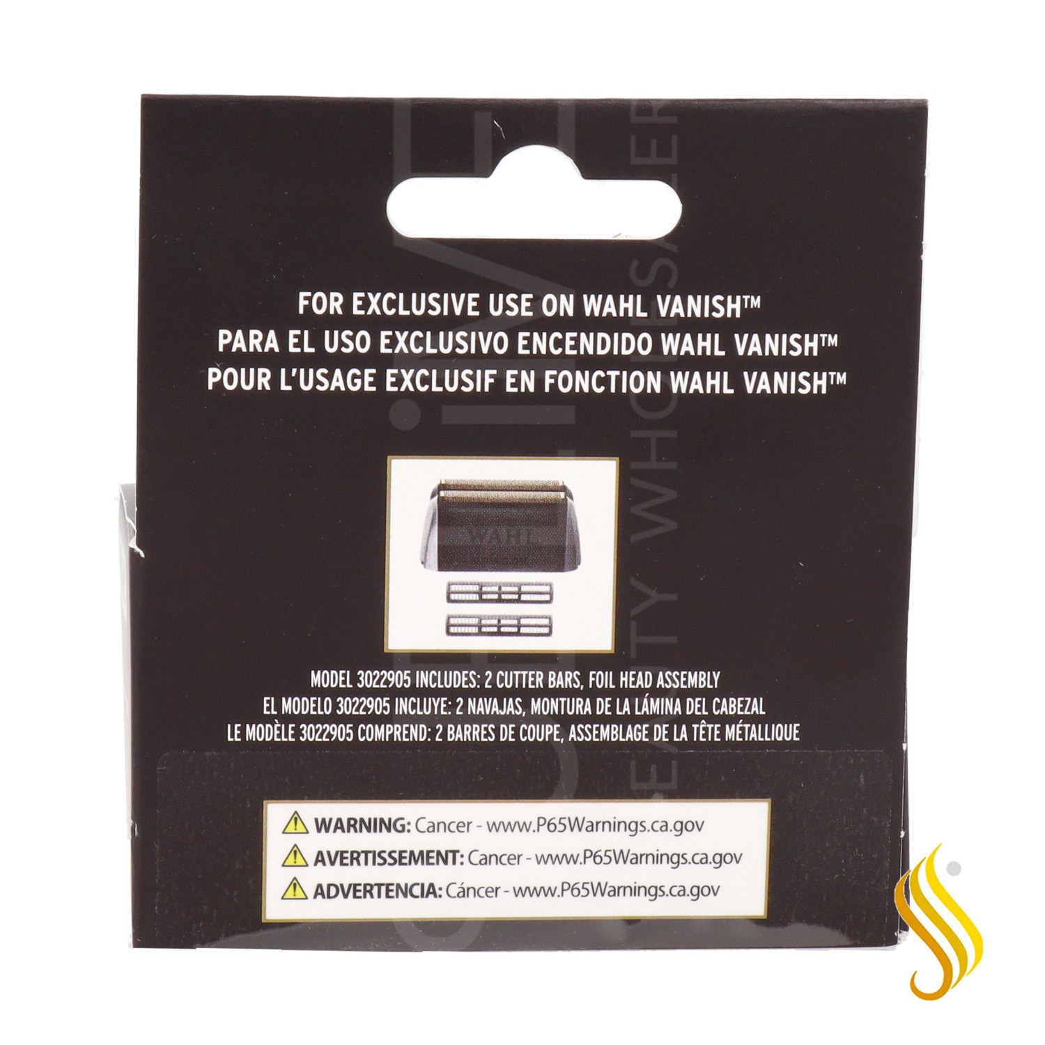 Feuille d'or Wahl + lame Vanish Réf 3022905
