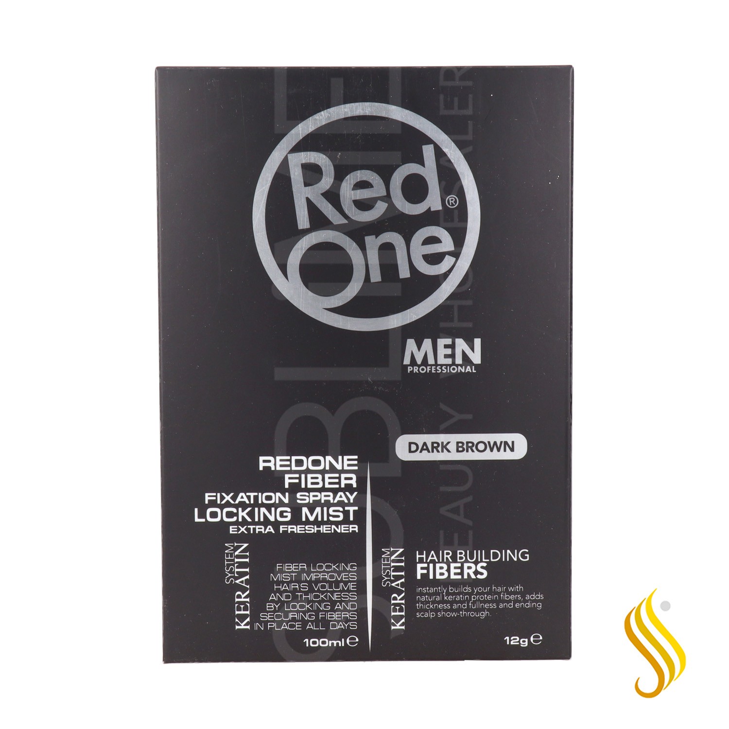 Red One Conjunto Tópico de Fibra Capilar Marrom 100 ml