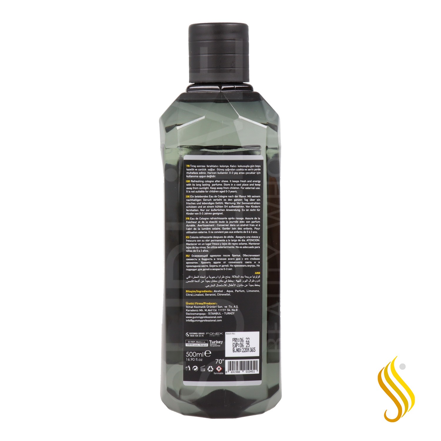 Gummy Barber Lemon Cologne 500 ml