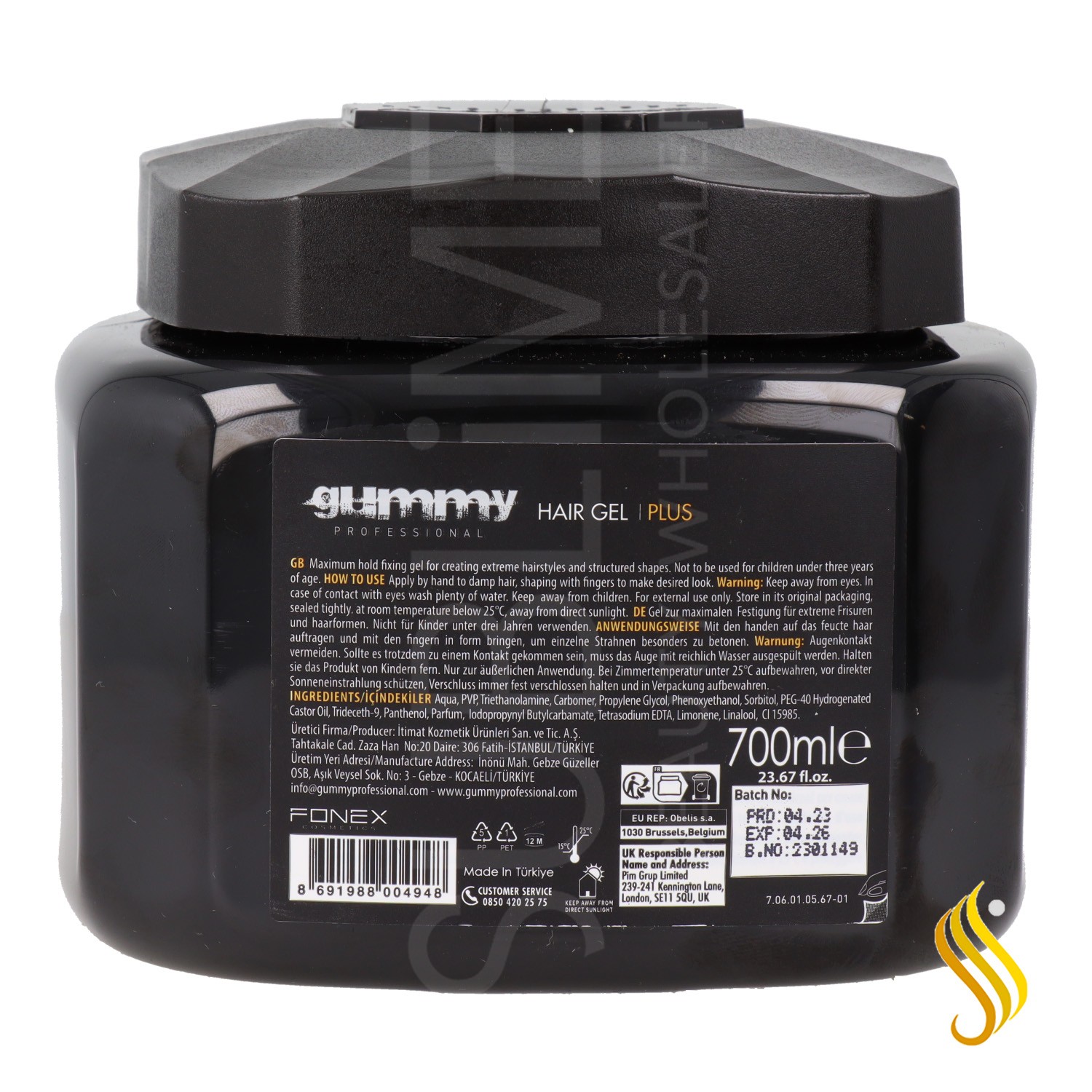 Gummy Hair Gel Plus 700 ml