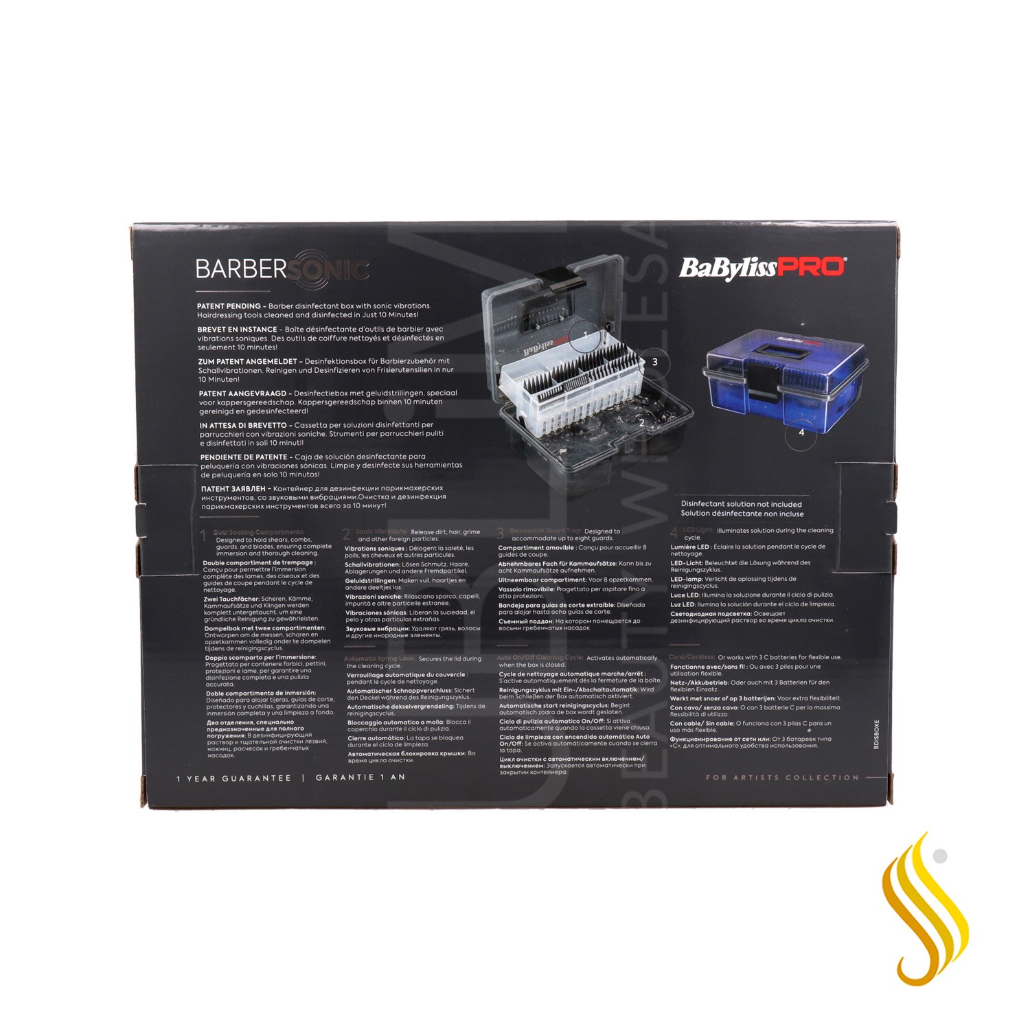 Coffret Désinfectant Babylisspro Barbersonic