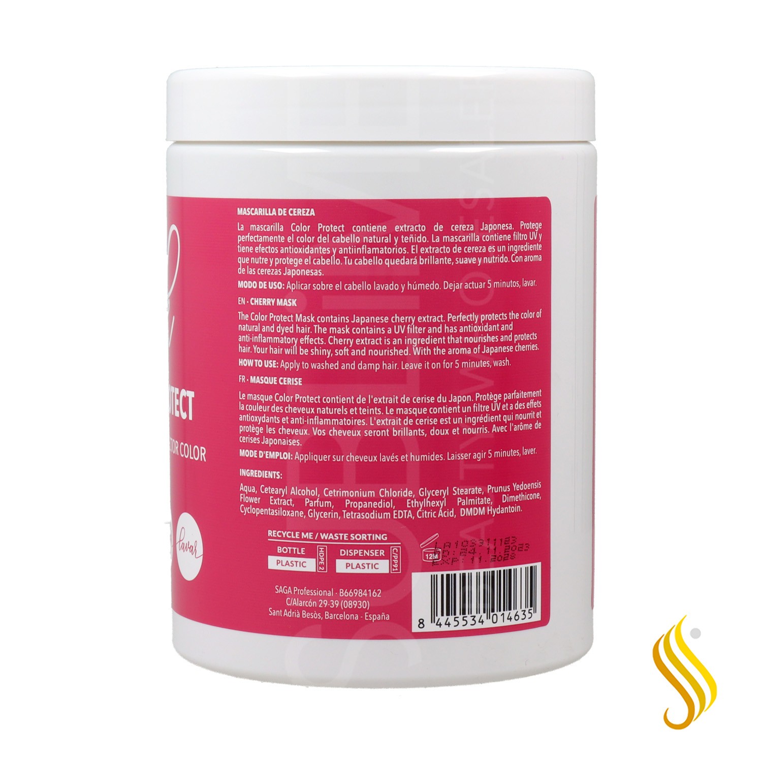 Diamond Girl Mascarilla Color Protect Cereza 1000 ml.