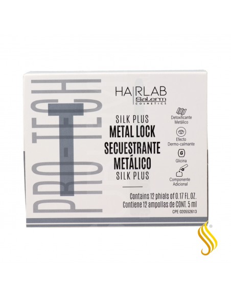 Salerm Hairlab Metal Lock Silk Plus Ampoules 12 x 5 ml