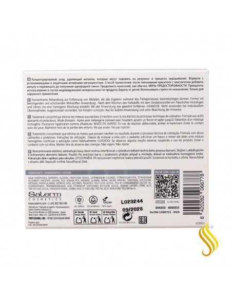 Salerm Hairlab Metal Lock Silk Plus Ampoules 12 x 5 ml