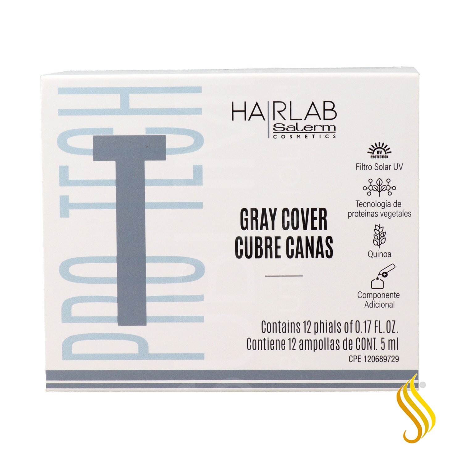 Salerm Hairlab Couverture Grise Couverture Grise 12 X 5 ml
