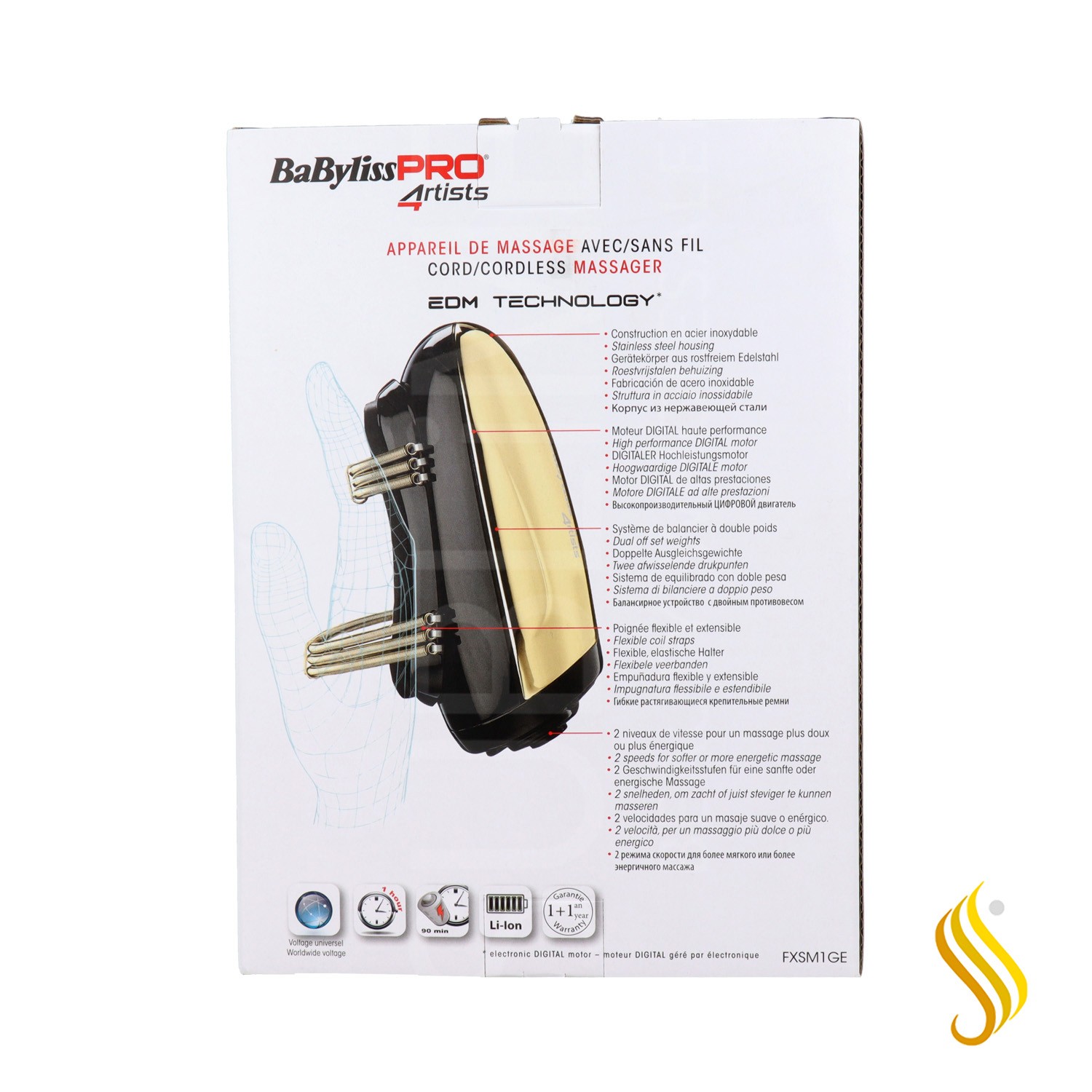 Babyliss Gold Cord Cordless Massager