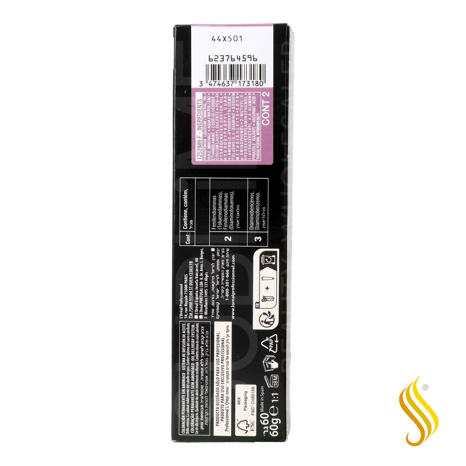 L’Oréal Inoa 4.26 – Castaño Irisado Rojo 60 gr