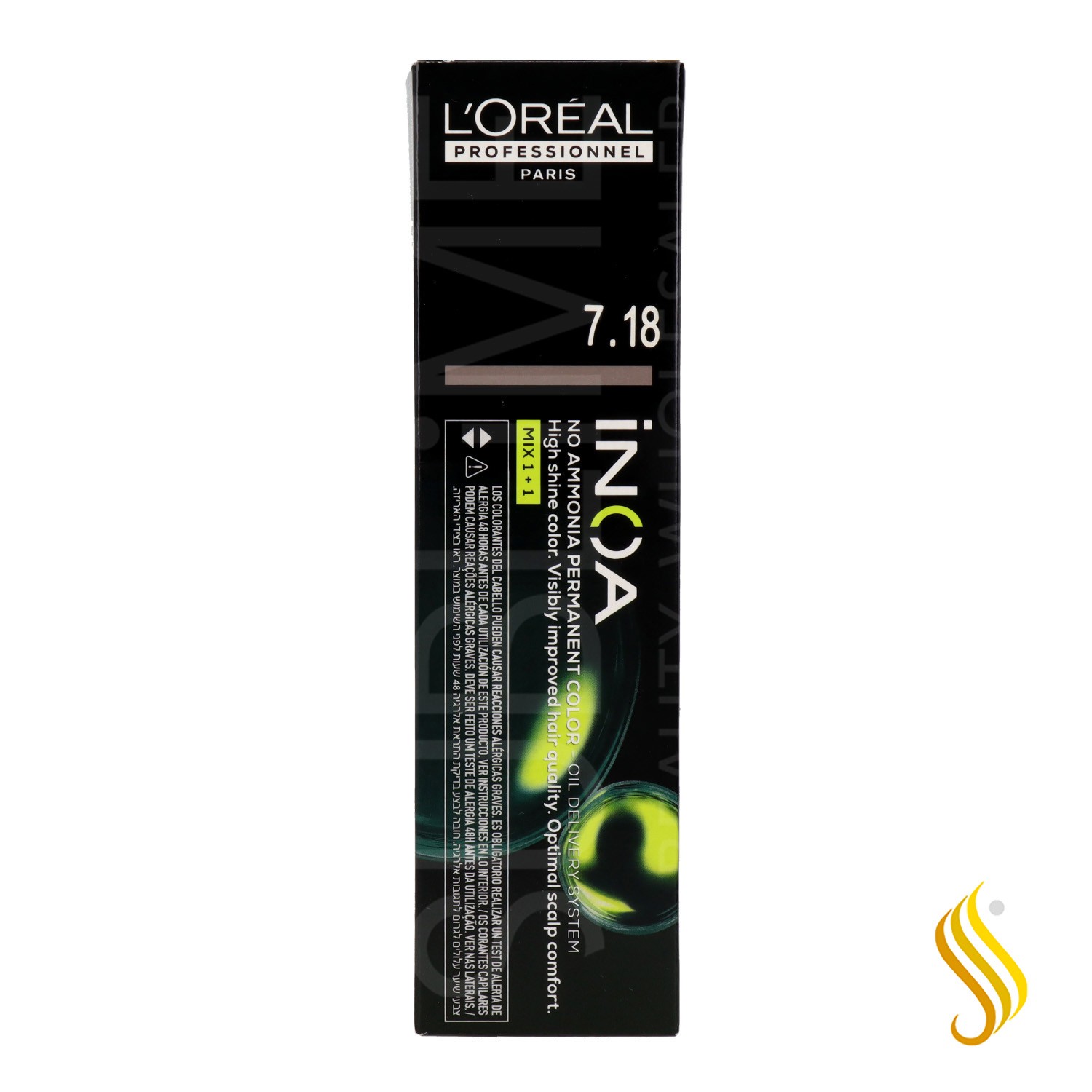 L'Óreal Inoa 7.18 - Rubio Ceniza Moca 60 gr
