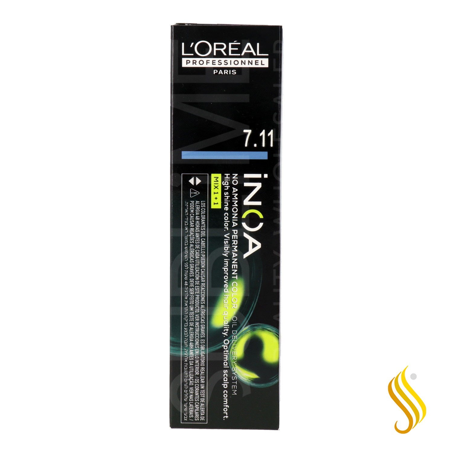 L'Óreal Inoa 7.11 - Rubio Ceniza Dorado 60 gr