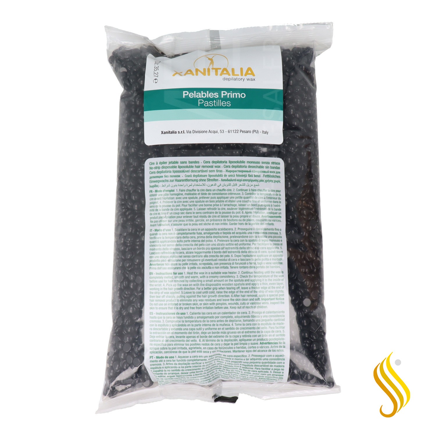 Idema Wax en perles noires 1 kg.