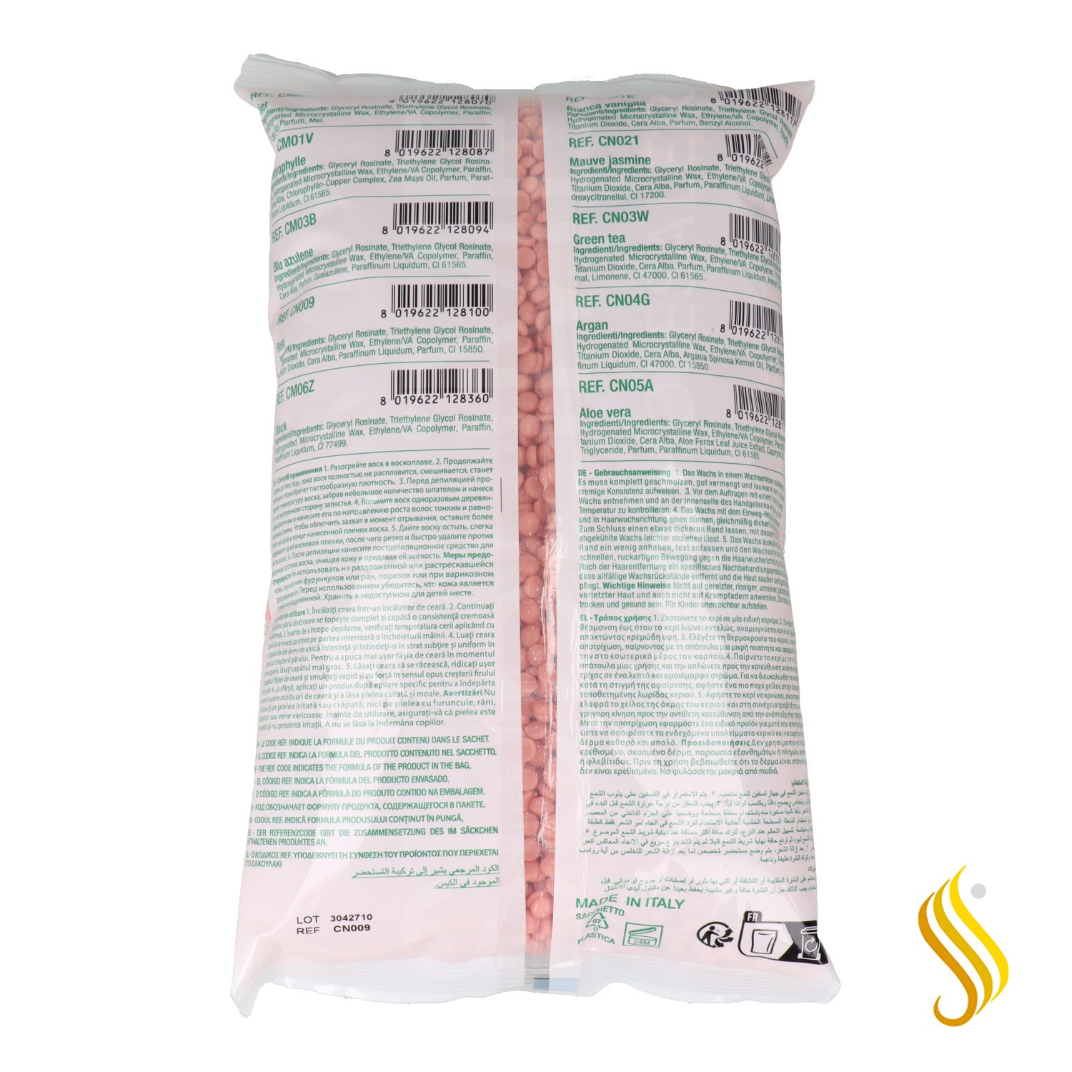Cera Idema em Pérolas Rosa 1 kg.