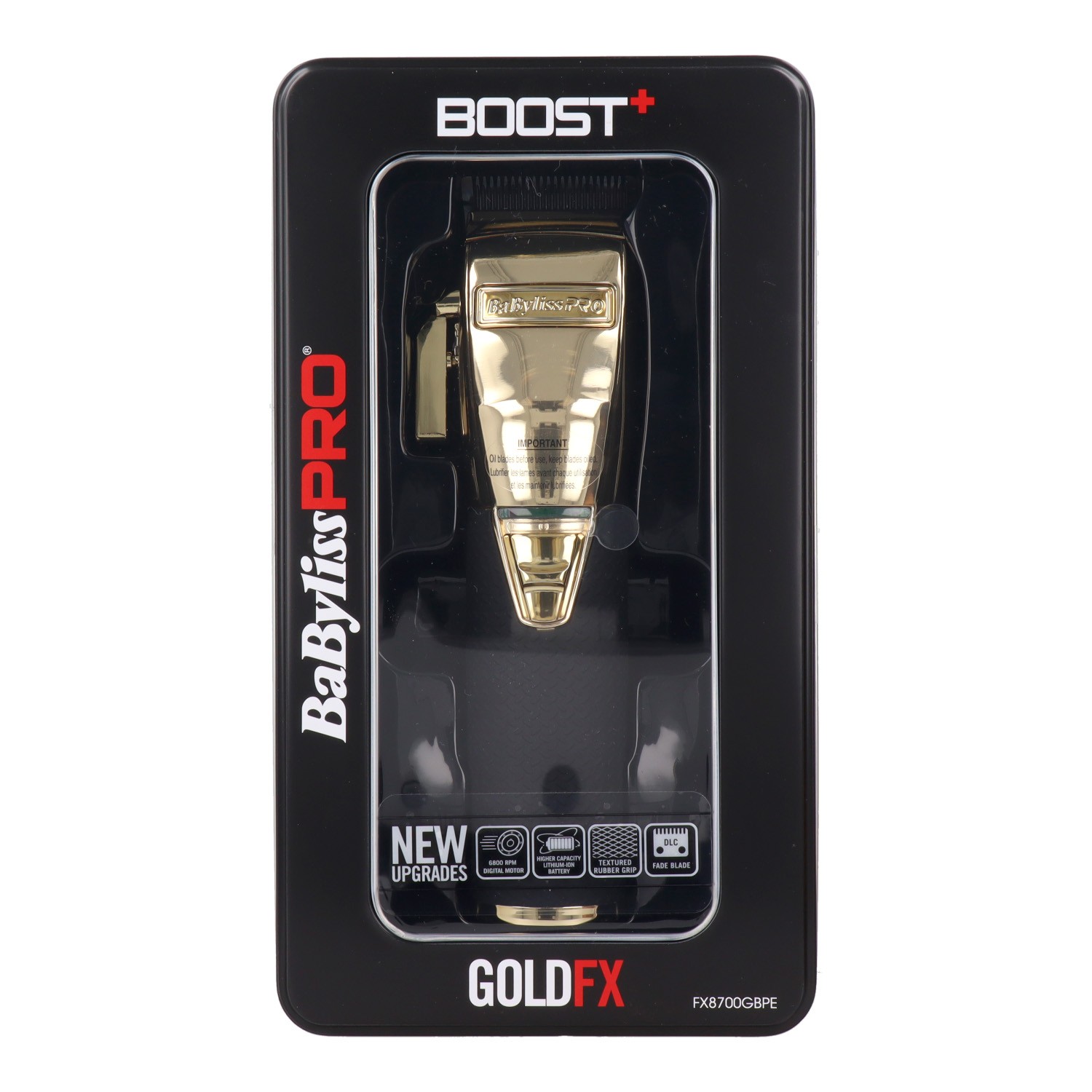 Machine de découpe de tondeuse d'or Babyliss Boost+Gold