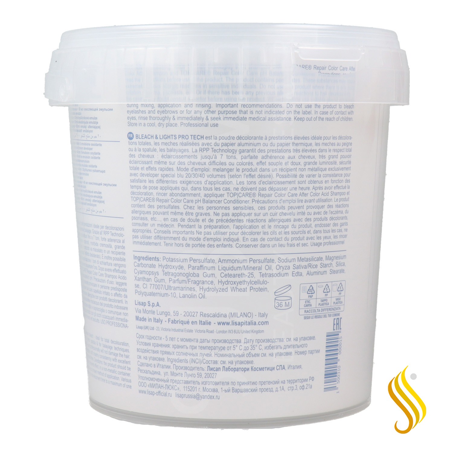 Lisap Pó Descolorante Bleach Lights Pro Tech 1000 ml