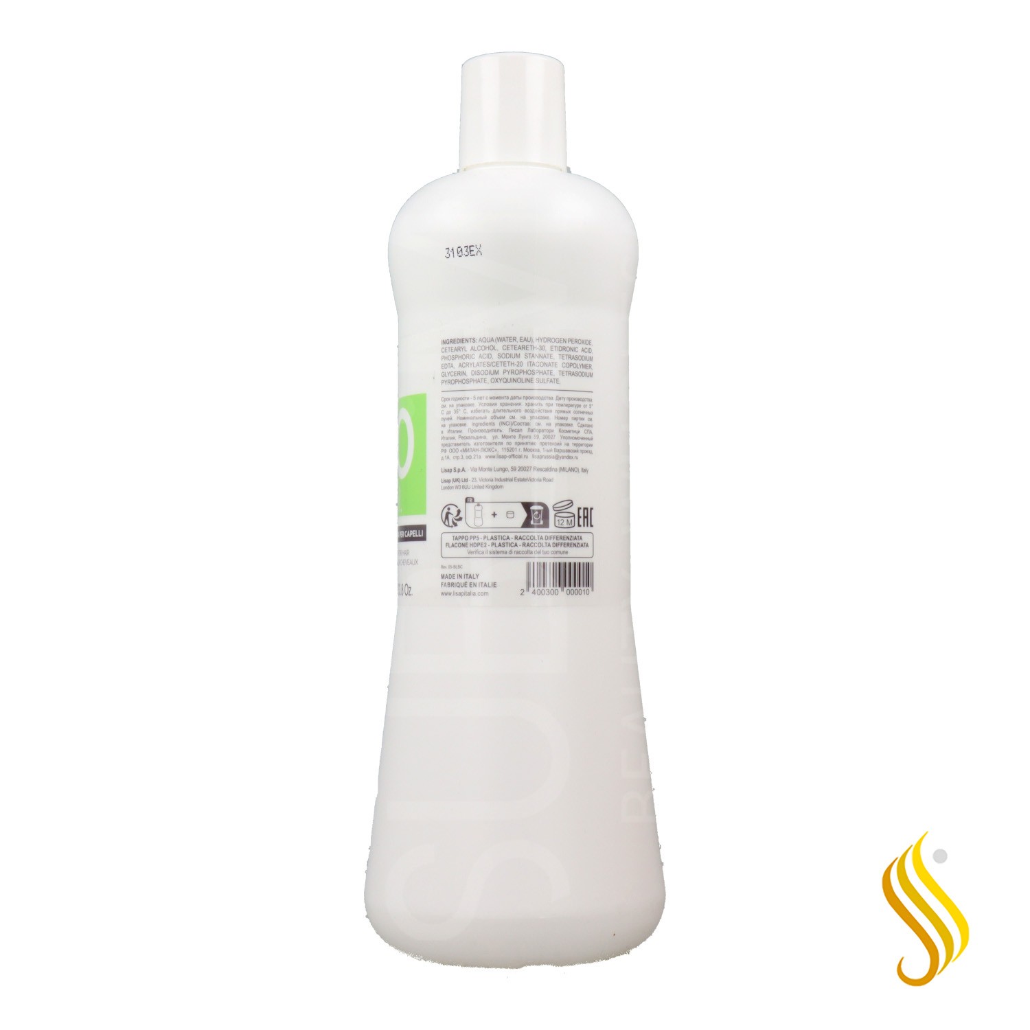 Lisap Émulsion Oxydante 12% 40 Vol 1000 ml