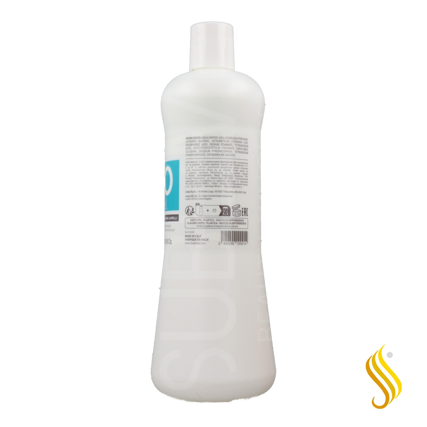 Lisap Émulsion Oxydante 9% 30 Vol 1000 ml
