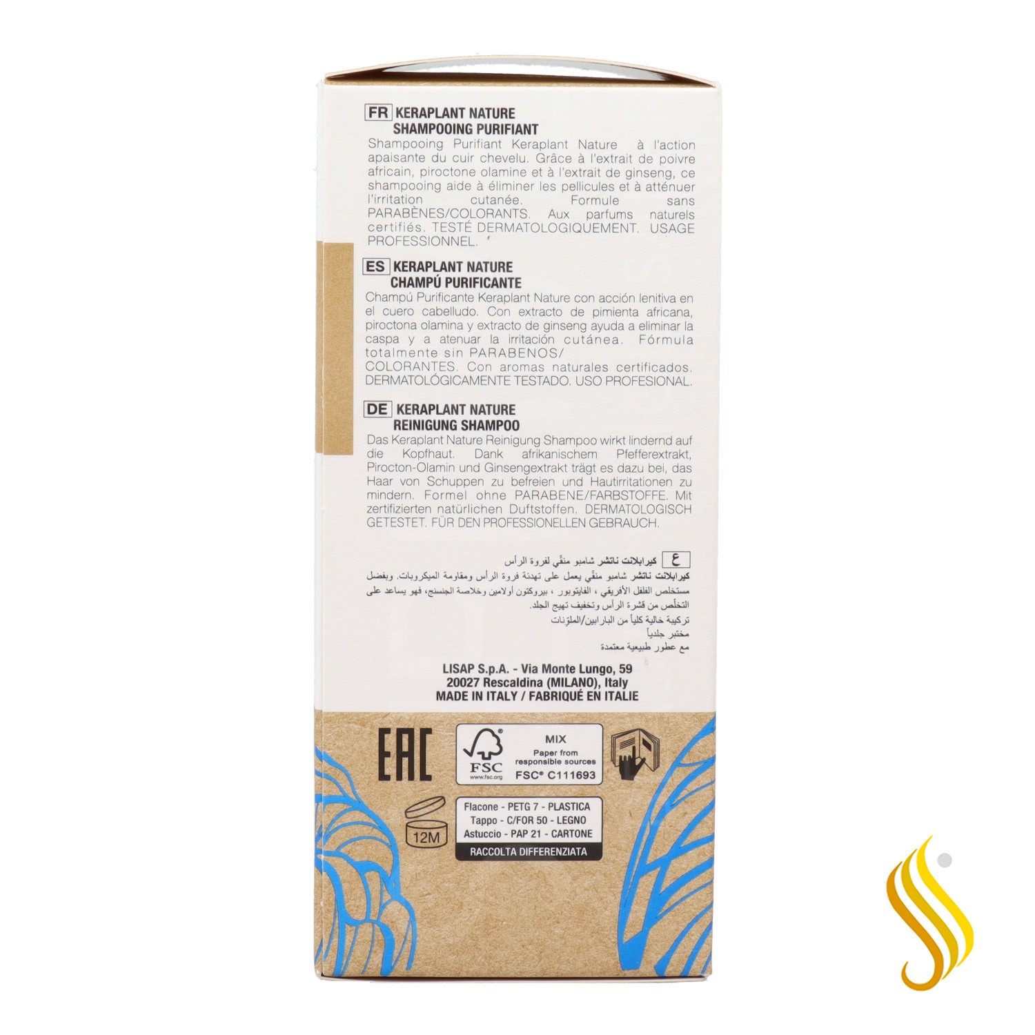 Lisap Keraplant Nature Purifying Shampoo 250 ml