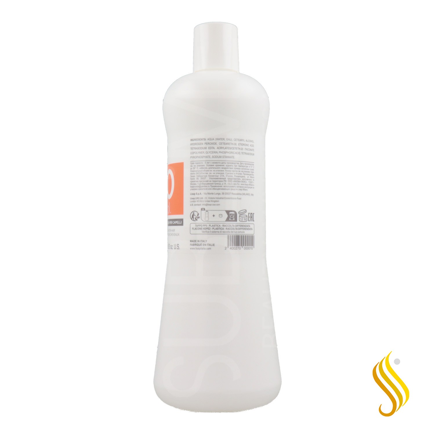 Lisap Émulsion Oxydante 3% 10 Vol 1000 ml