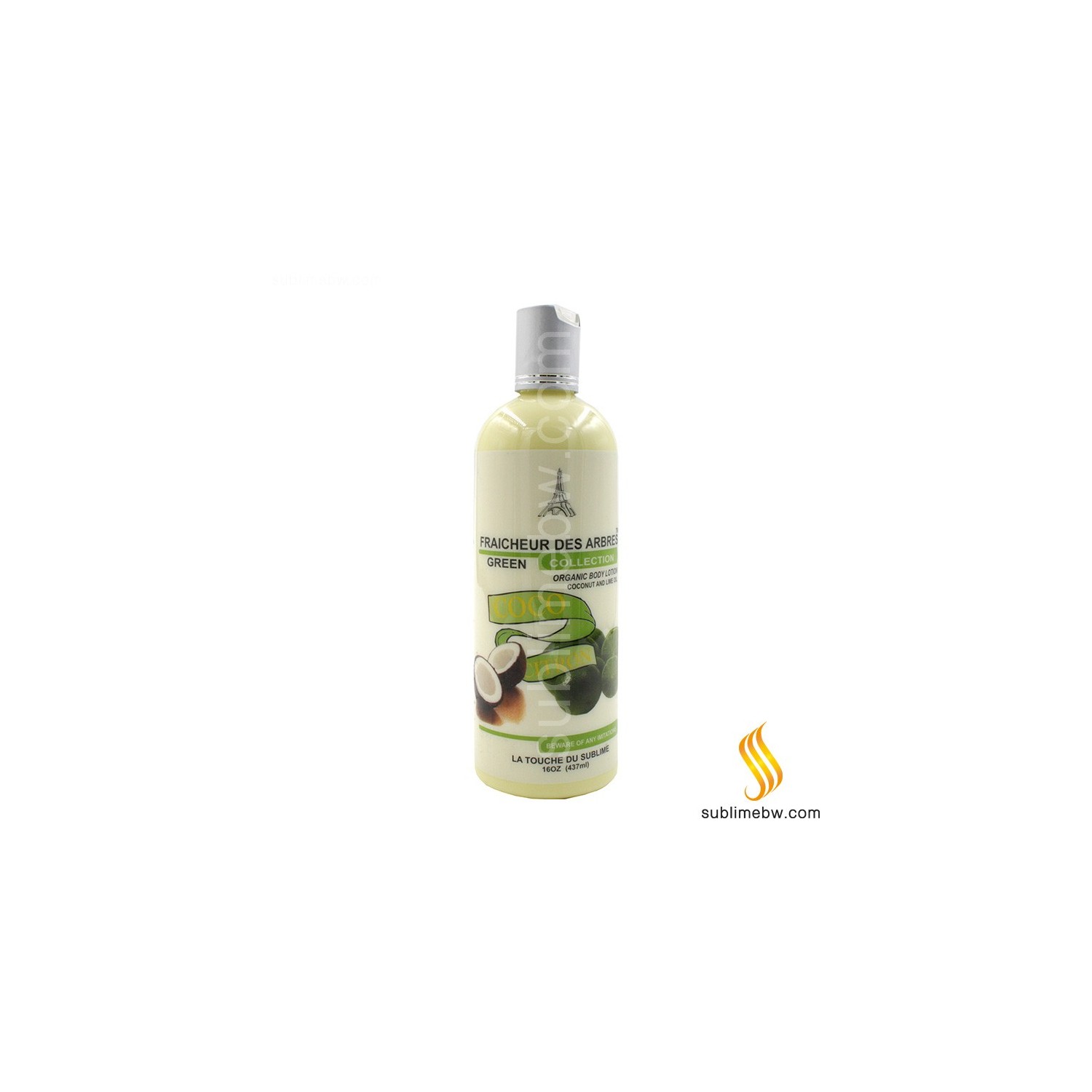Coco Organic Body Loção (coco/óleo De Lima) 437ml