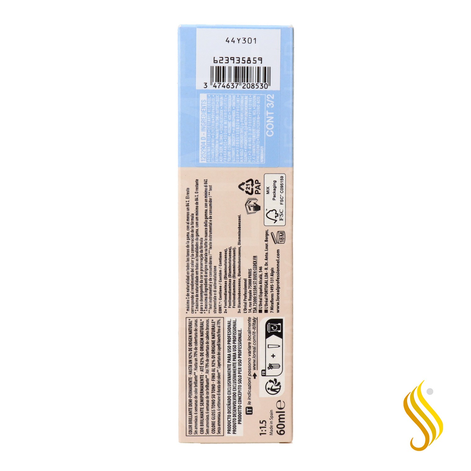 L’Oréal Dia Color 7.18 - Rubio Ceniza Moca 60 ml