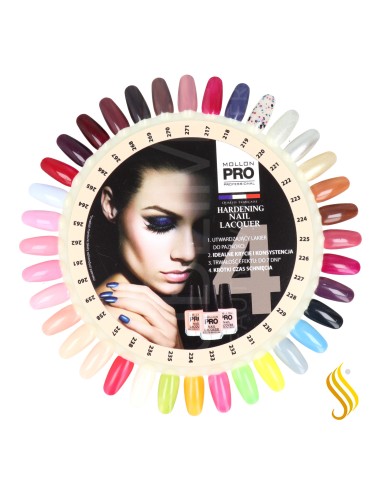 Mollon Pro Color Palette Hardening Nail Lacquer