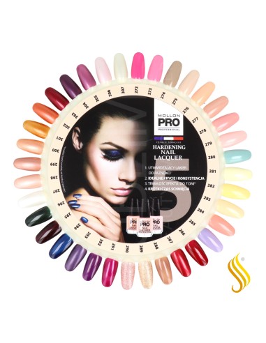 Mollon Pro Color Palette Hardening Nail Lacquer