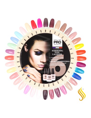 Mollon Pro Color Palette Hardening Nail Lacquer