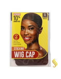 Bonnet de perruque Red Kiss, 2 pièces, marron foncé