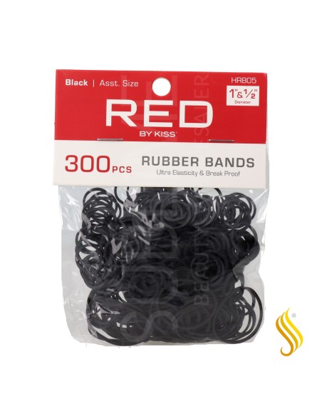 Red Kiss Rubber Band Assorted Size 300 Piezas Gomas