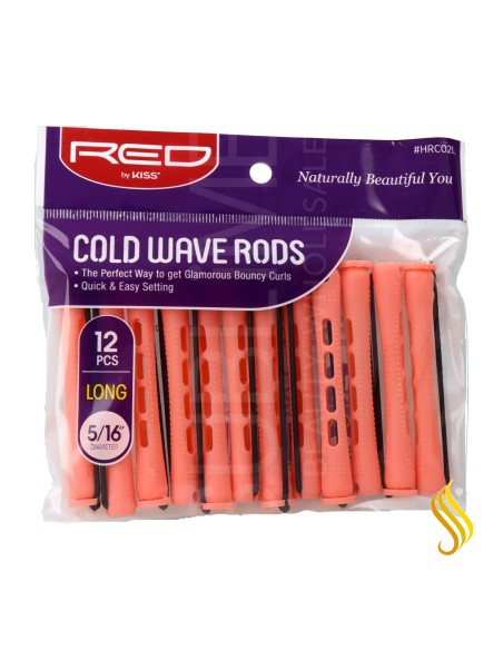 Red Kiss Cold Wave Rods 5/16" 12 Piezas Pink Bigudi