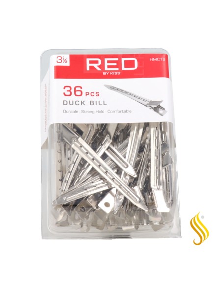 Red Kiss Duck Bills 3 1/2" 36 Piezas Clips