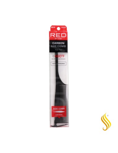 Red Kiss Carbon Axe Rat Tail Comb Peine