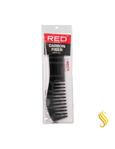 Red Kiss Carbon Detangler Comb Peine