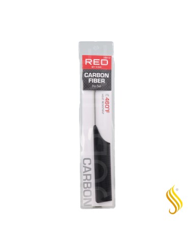 Red Kiss Carbon Pin Tail Comb Peine