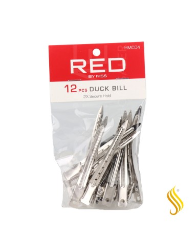 Red Kiss Duck Bill 12Ct Clips
