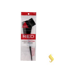 Red Kiss Dye Brush With Parting Rattail Peine Con Brocha