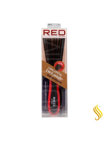 Red Kiss Ez Glide Detangling Brush 9 Rows Black Cepillo