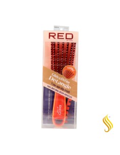 Red Kiss Ez Glide Detangling Brush Boar Orange Cepillo