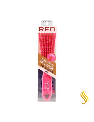 Red Kiss Ez Glide Detangling Brush Mini Rosa Cepillo