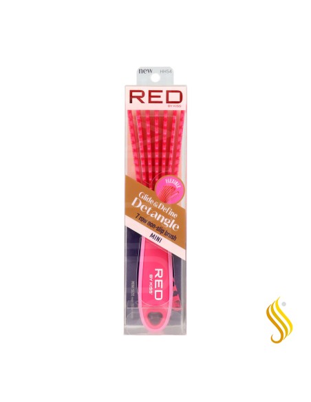 Red Kiss Ez Glide Detangling Brush Mini Rosa Cepillo