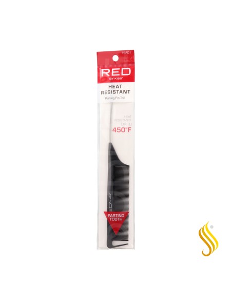 Red Kiss Heat Resistant Parting Pin Tail Comb Peine