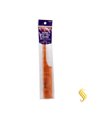 Red Kiss Rat Tail Comb Bone Naranja Peine