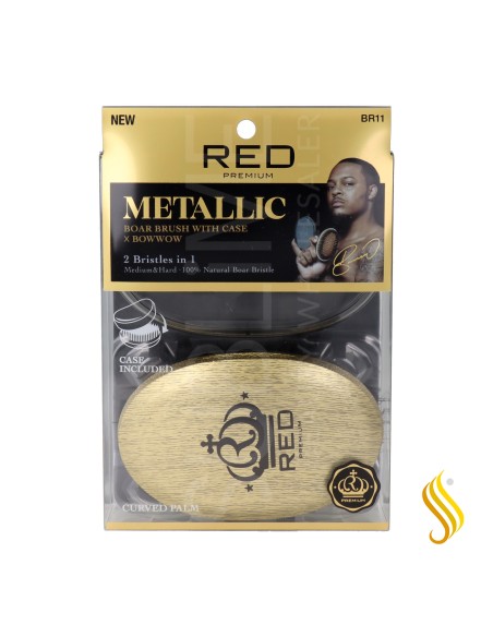 Red Kiss Pocket Mixed Boar Brush Gold Cepillo