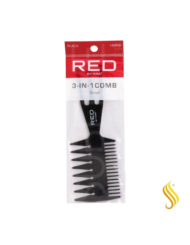 Red Kiss Small Comb 3 In 1 Peine