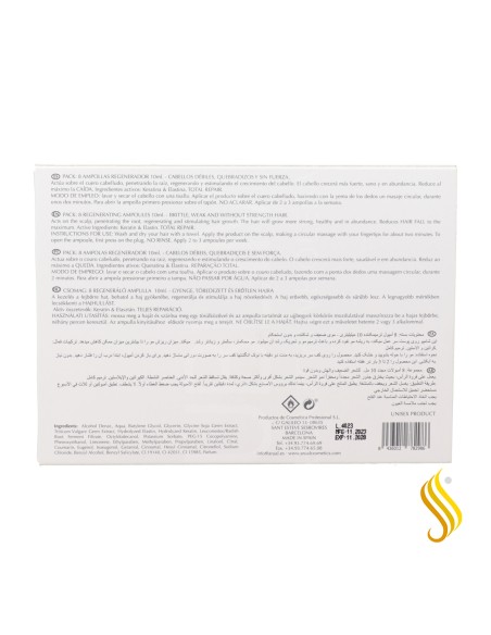 Arual Keratin Regenerador 8 U Tatamiento Ampoules 10 ml